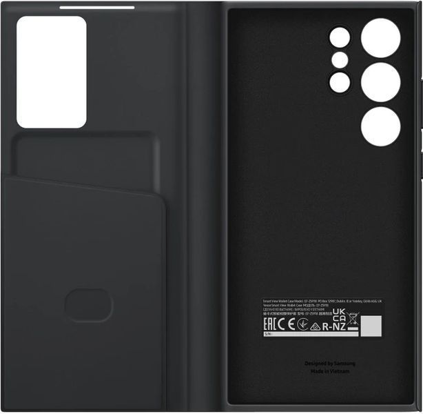 Чехол Samsung Smart Clear View Cover Black для Galaxy S23 Ultra SM-S918 1814817642 фото