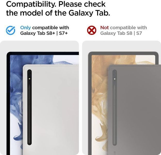 Чехол Spigen Rugged Armor Pro Black для Galaxy Tab S7 Plus | S8 Plus ACS01607 1855693222 фото