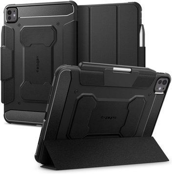 Чехол Spigen Rugged Armor Pro Black для iPad Pro 11" M5 | M4 2025/2024 ACS07017