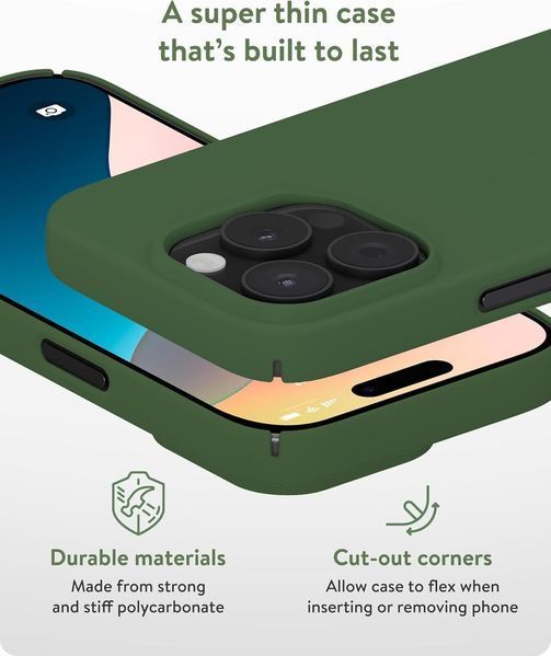 Чохол Mous MagSafe Limitless 6.0 Thin PC Forrest Green для iPhone 16 Pro Max 2432602953 фото