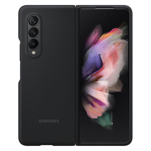 Чехол Sasmung Silicone Cover Black для Galaxy Z Fold 3 1626722731 фото