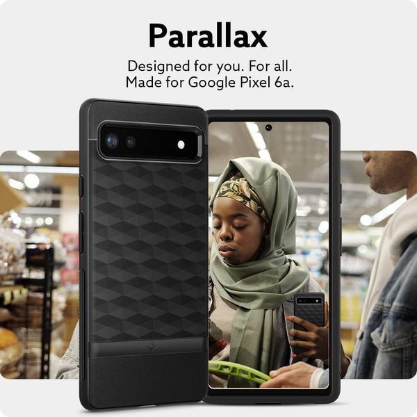 Чохол Caseology Parallax Matte Black для Google Pixel 6a 2079465054 фото