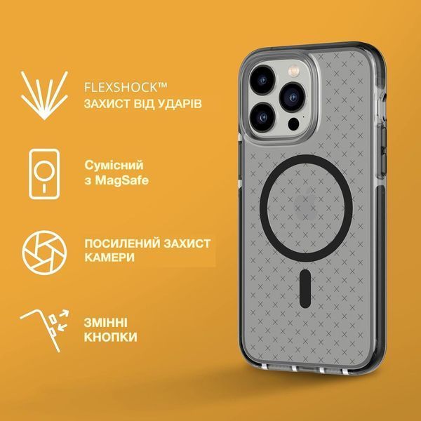 Чохол Tech21 Evo Check Magsafe Black для iPhone 14 Pro Max