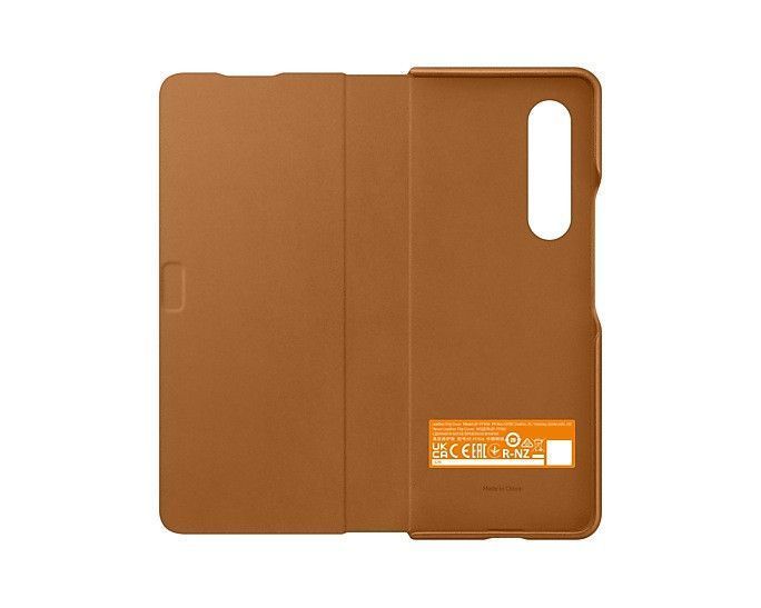 Чехол Samsung Leather Flip Cover Brown для Galaxy Z Fold 3 5G 2667588111 фото