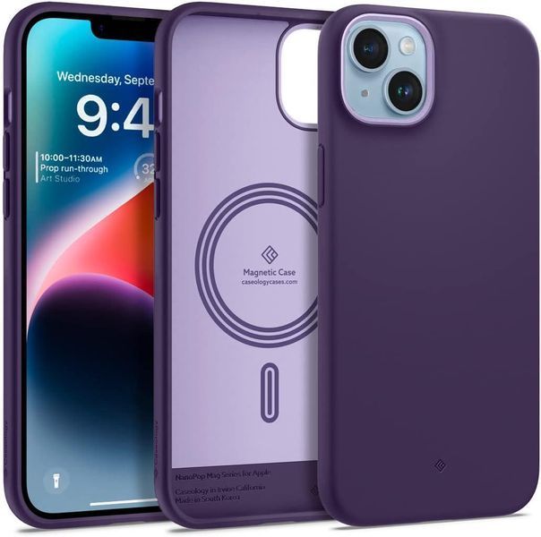 Чехол Caseology Nano Pop Mag Grape Purple для iPhone 13 | 14 ACS05085 1912668973 фото