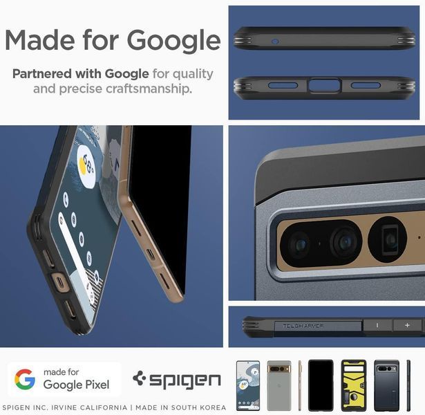 Чохол Spigen Tough Armor Metal Slate Google Pixel 7 Pro 2085298106 фото