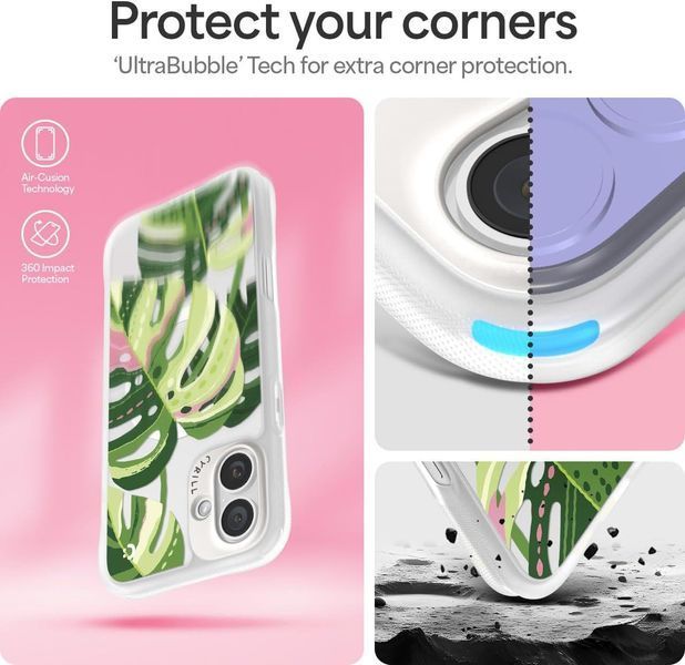 Чохол Spigen Cyrill UltraSheer MagSafe Monstera Leaves для iPhone 16 2506445870 фото