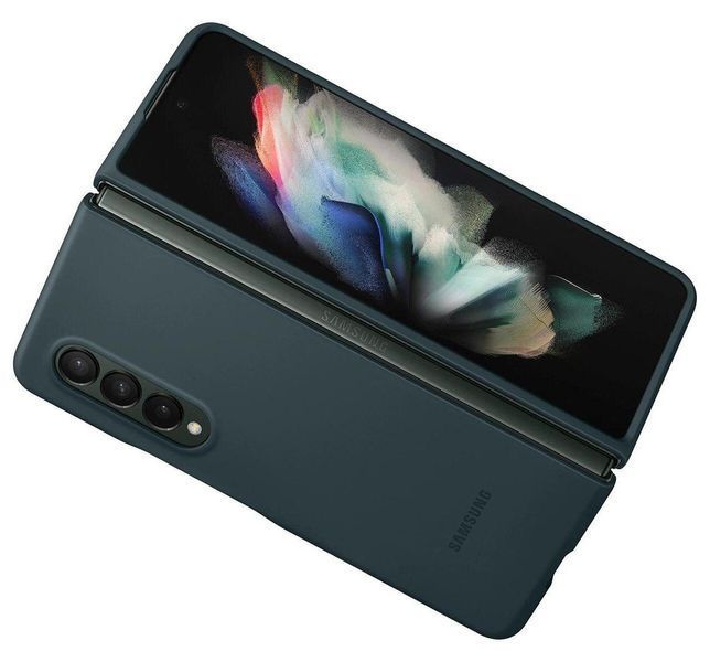 Чехол Samsung Silicone Cover Green для Galaxy Fold 3 3008147370 фото