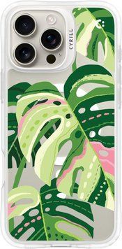 Чохол Spigen Cyrill UltraSheer MagSafe Monstera Leaves для iPhone 16 Pro Max 2502507933 фото