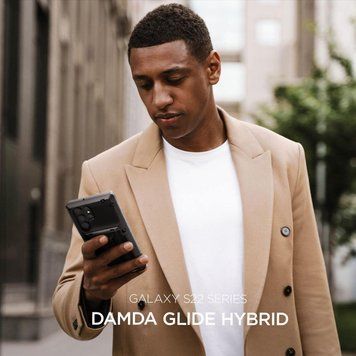 Чохол Vrs Design Damba Glide Hybrid Black для Samsung Galaxy S22 Ultra SM-S908 1819644785 фото
