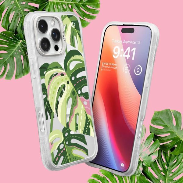 Чохол Spigen Cyrill UltraSheer MagSafe Monstera Leaves для iPhone 16 Pro Max 2502507933 фото