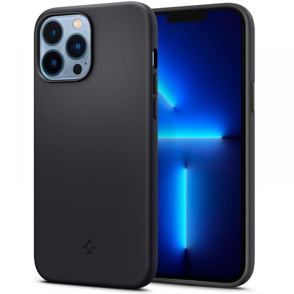 Чехол Spigen Silicone Fit Black для iPhone 13 Pro Max 1631045072 фото