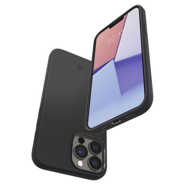 Чехол Spigen Silicone Fit Black для iPhone 13 Pro Max 1631045072 фото