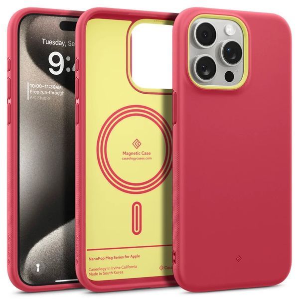 Чохол Caseology Nano Pop Mag Magenta Lychee для iPhone 15 Pro Max ACS06931 2026352016 фото