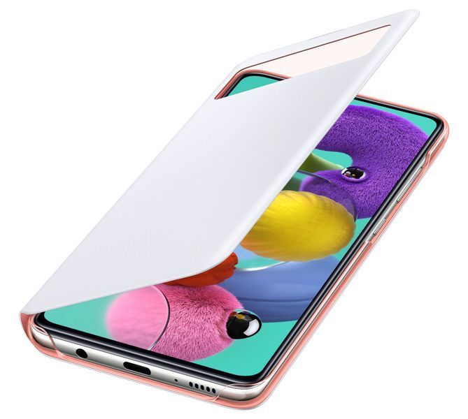 Оригинальный чехол Samsung S View Wallet Cover White для Galaxy A51 SM-A515