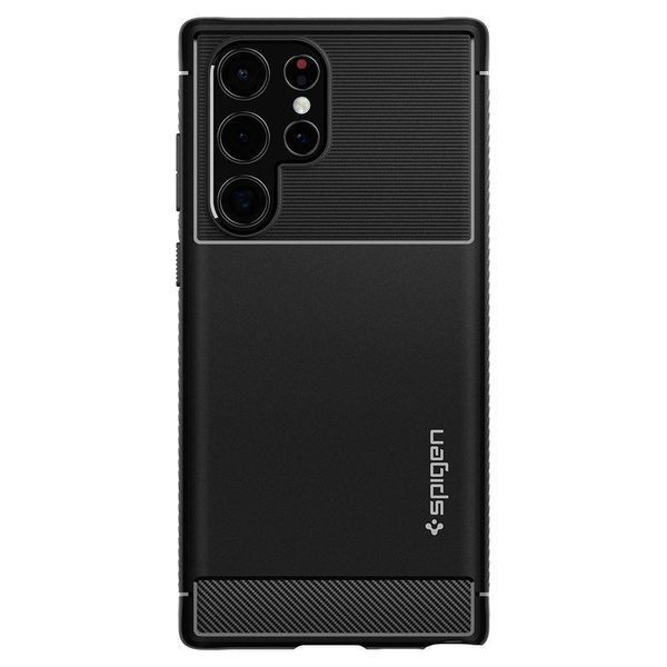 Чохол Spigen Rugged Armor Matte Black для Samsung Galaxy S22 Ultra SM-S908 1797885679 фото