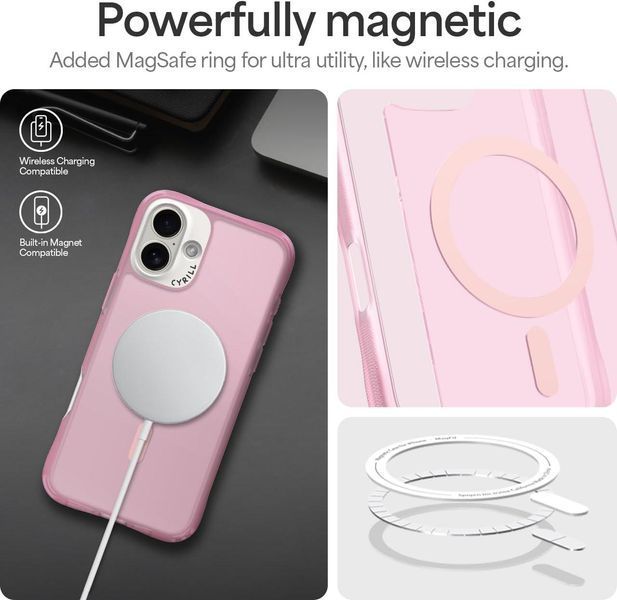 Чохол Spigen Cyrill UltraSheer MagSafe Pink для iPhone 16 ACS08259 2506449125 фото