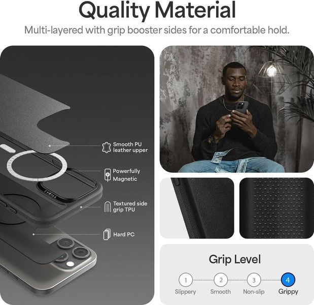 Чохол Spigen Cyrill Kajuk Magsafe Black для iPhone 16 Pro Max ACS08395 2498362891 фото