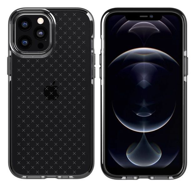 Чохол Tech21 Evo Check Smoke Black для iPhone 12 | 12 Pro 1842867769 фото