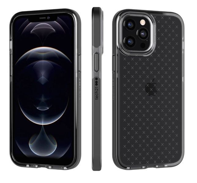 Чохол Tech21 Evo Check Smoke Black для iPhone 12 | 12 Pro 1842867769 фото
