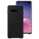 Оригинальный кожаный Чехол Samsung Leather Back Cover Black для Samsung Galaxy S10 Plus SM-G975 1155083258 фото 5