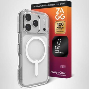 Чохол Zagg Gear4 Crystal Palace Snap Magsafe Clear White для iPhone 17 Pro Max 3100287161 фото