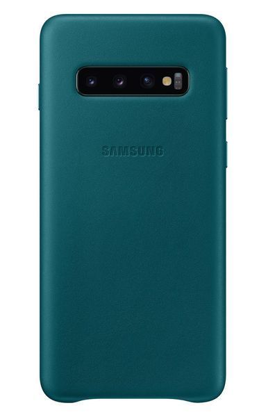 Оригинальный кожаный Чехол Samsung Leather Cover Green для Samsung Galaxy S10 Plus SM-G975 1296882022 фото
