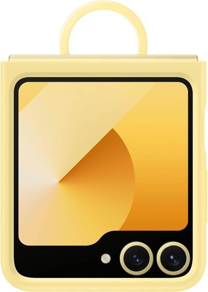 Чехол Samsung Silicone Cover With Ring Yellow для Galaxy Flip 6 2567616860 фото
