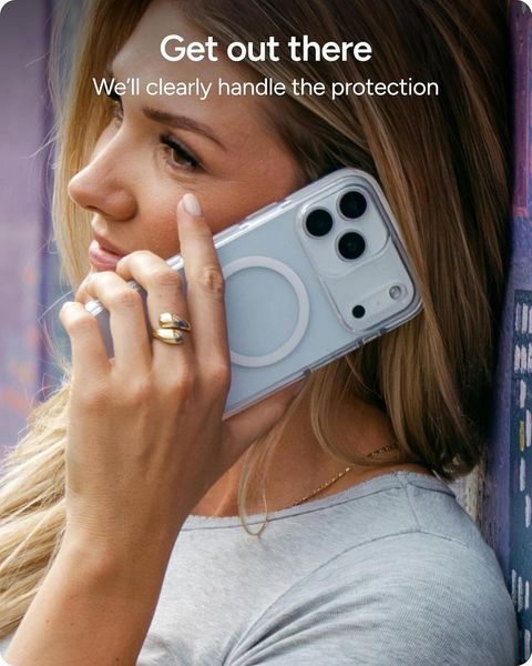Чохол Zagg Gear4 Crystal Palace Snap Magsafe Clear White для iPhone 17 Pro Max 3100287161 фото