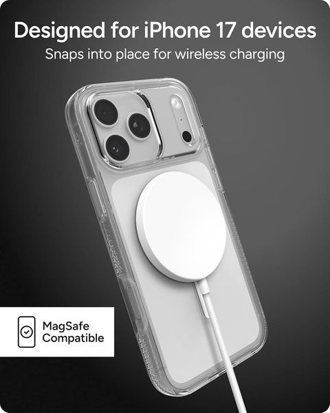 Чохол Zagg Gear4 Crystal Palace Snap Magsafe Clear White для iPhone 17 Pro Max 3100287161 фото