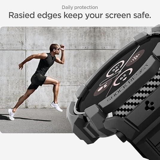 Чохол - ремінець Spigen Rugged Armor Pro Black Google Pixel Watch 3 (45mm) Band 2352288543 фото