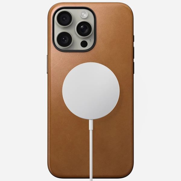 Чехол Nomad Modern Leather Case English Tan для iPhone 15 Pro Max 2259427395 фото