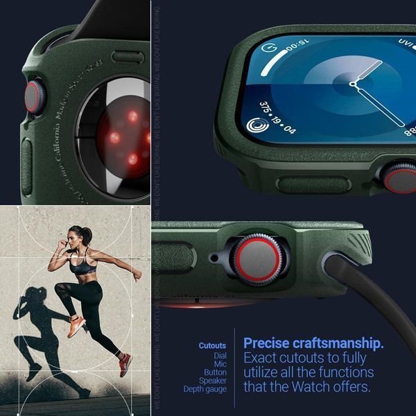 Чехол Caseology Vault Midnight Green для Apple Watch Series 10 42mm ACS08596 2681028722 фото