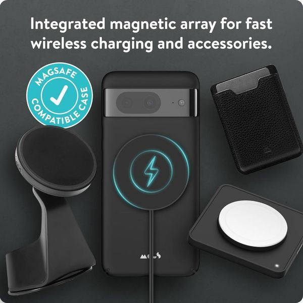 Чохол Mous Super Thin MagSafe Jet Black для Google Pixel 8 2226844272 фото