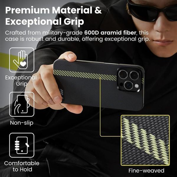Чохол Pitaka MagEZ Case 4 Break the Line для iPhone 15 Pro Max 3010732668 фото