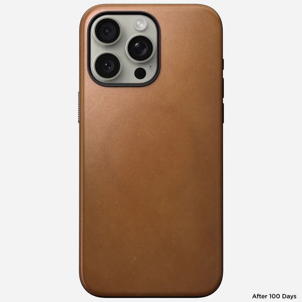 Чехол Nomad Modern Leather Case English Tan для iPhone 15 Pro Max 2259427395 фото