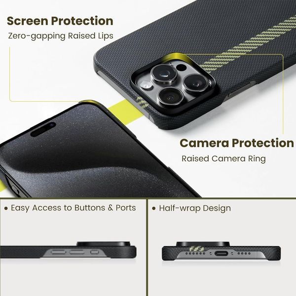 Чохол Pitaka MagEZ Case 4 Break the Line для iPhone 15 Pro Max 3010732668 фото