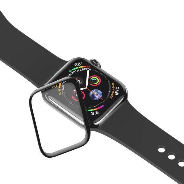 Захисне скло Baseus 0.3 mm Full Screen Curved Tempered Glass Black для Apple Watch 42mm 1426484129 фото