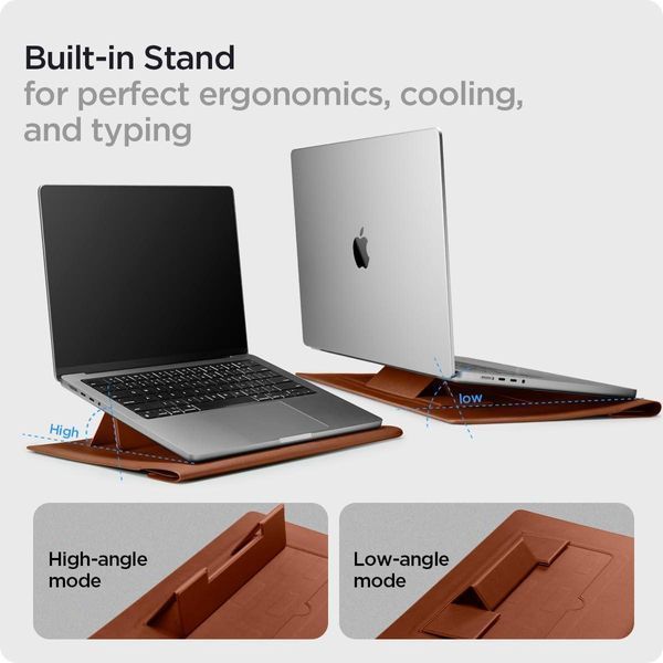 Чохол-папка Spigen Valentinus Classic Brown для MacBook 16" AFA06425 2830186739 фото