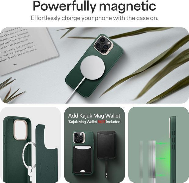Чехол Spigen Cyrill Kajuk Magsafe Forest Green для iPhone 16 Pro Max ACS08398 2498366833 фото