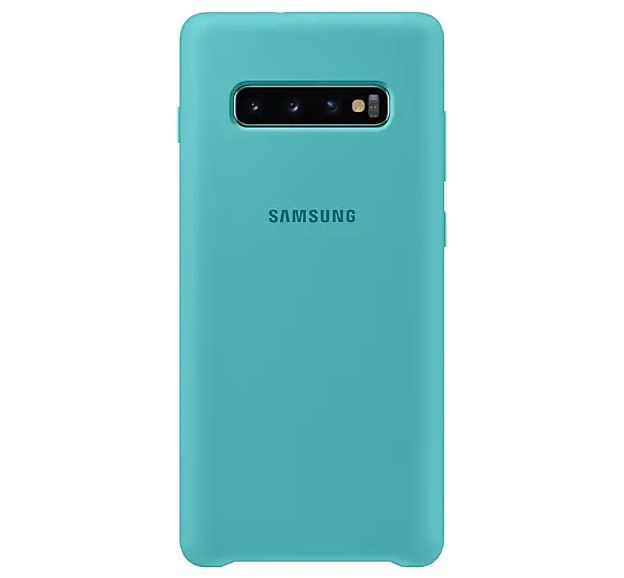 Оригинальный чехол Samsung Silicone Cover Green для Galaxy S10 Plus SM-G975 1400067535 фото
