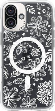 Чохол Spigen Cyrill UltraSheer MagSafe White Florals для iPhone 16 ACS08771 2506469304 фото