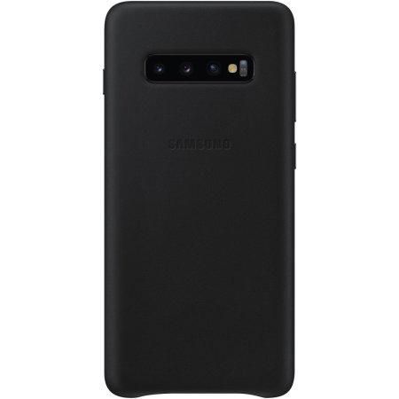 Чохол Samsung Leather Back Cover Black для Samsung Galaxy S10 SM-G973 1296885113 фото