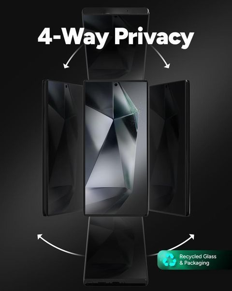 Захисне скло ZAGG InvisibleShield Glass Elite Privacy 360 для iPhone 15 Pro Max 2353557768 фото