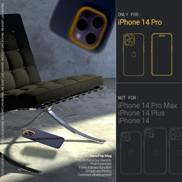 Чехол Caseology Nano Pop Mag Blueberry Navy для iPhone 14 Pro Max