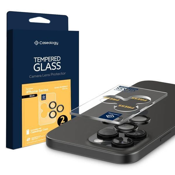 Захисне скло на камеру Caseology Camera Lens Protector 2-Pack для iPhone 16 Pro Max | 16 Pro AGL07918 2437613340 фото