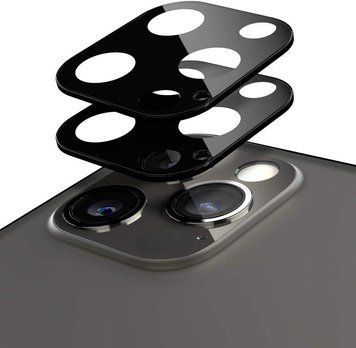 Захисне скло на камеру Caseology Optik Camera Lens Protector 2-Pack Black для iPhone 12 Pro Max 2012836885 фото