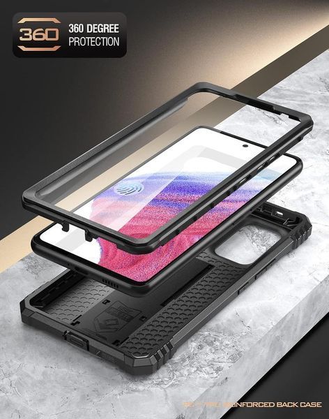 Противоударный чехол 360&deg; Poetic Revolution Series Black для Samsung Galaxy A53 1961163426 фото