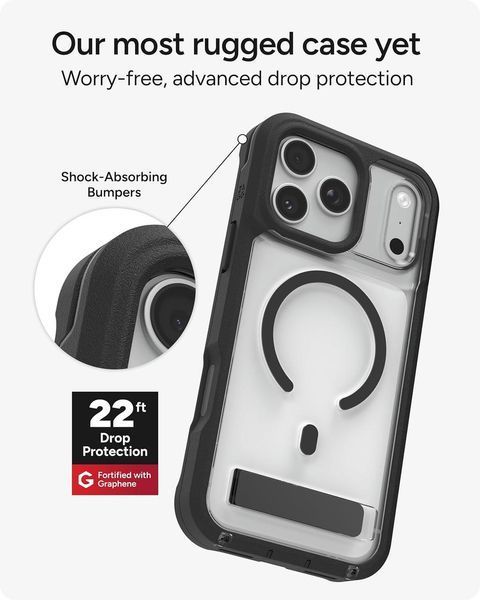 Чехол Zagg Gear4 Painier Magsafe Clear Black для iPhone 18 Pro Max | 17 Pro Max 3100291034 фото