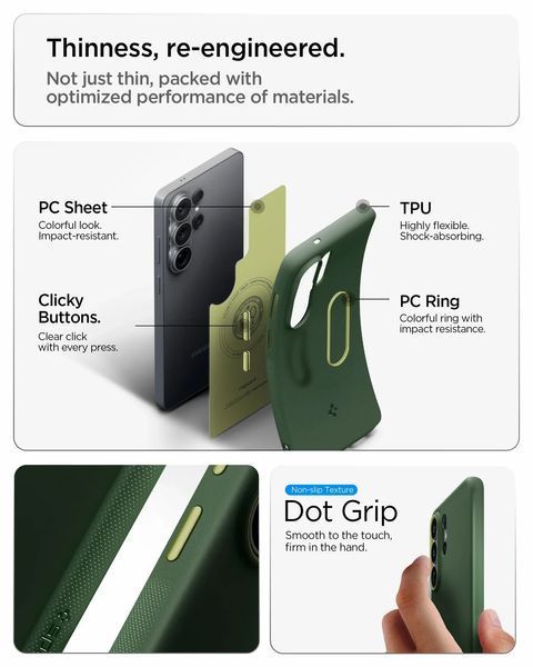 Чохол Spigen Nano Pop MagFit Avo Green для Samsung Galaxy S26 Ultra ACS11039 2940559814 фото